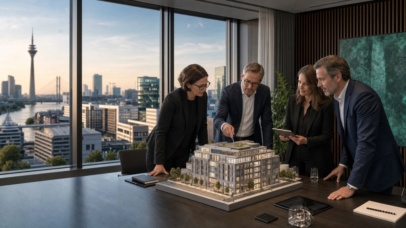 Eigent&uuml;mer, Asset Manager, Investoren und Projektentwickler am Geb&auml;udemodell